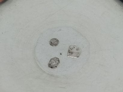 Timbale curon en argent, modèle uni avec...