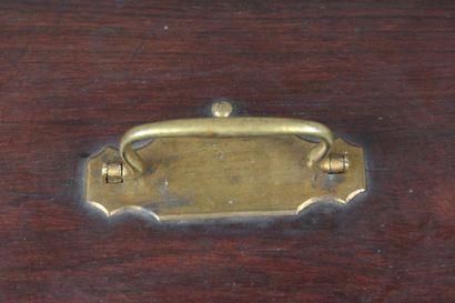 Household chest in rosewood veneer 
Brass...