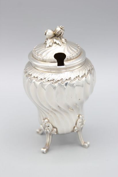 BOIN TABURET
Mustard pot in silver of Louis...