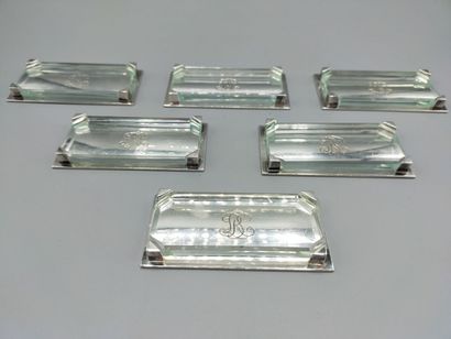 PUIFORCAT
Series of silver knife holders...