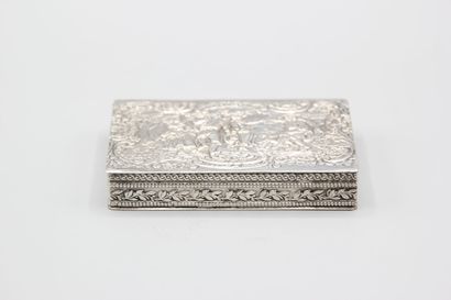 Rectangular silver box in the 18th century...