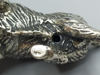 Silver boar.
Title mark .800. Goldsmith's...