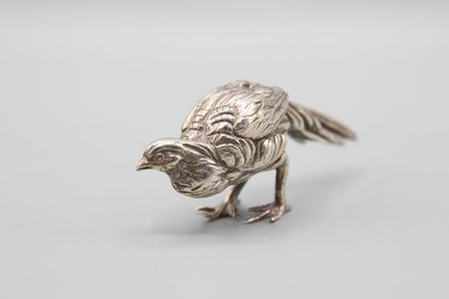 Silver pheasant (melted and chased).
Hallmark...