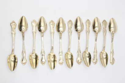 Service of spoons (12) to coffee / tea in...