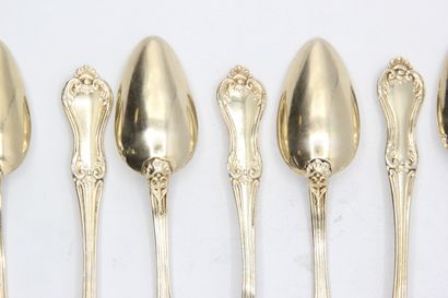 Service of spoons (12) to coffee / tea in...
