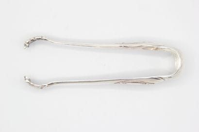 Silver sugar tongs of the Napoleon III period....