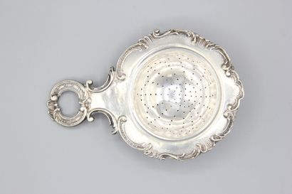 NETHERLANDS 1876.
Silver tea-pot holder with...