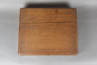 Household box in wood (walnut ?) from the...