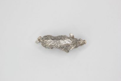Silver boar.
Title mark .800. Goldsmith's...