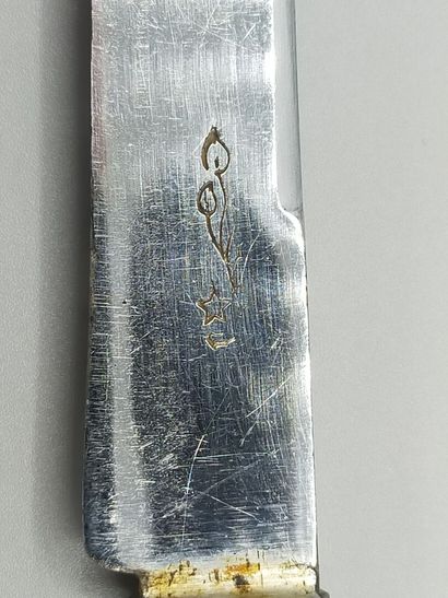 Double set of knives in vermeil (gold on...