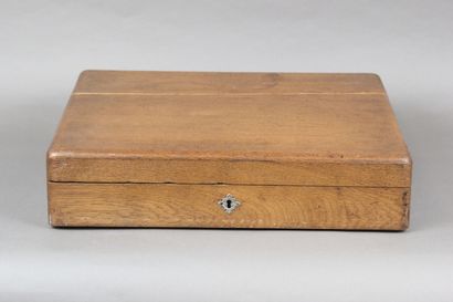 Household box in wood (walnut ?) from the...