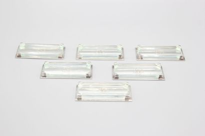 PUIFORCAT
Series of silver knife holders...