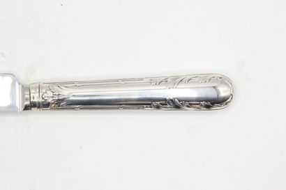 Table knife ( under pocket ) with the model...