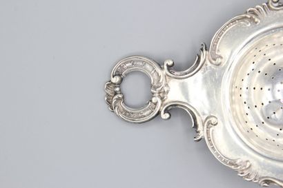 NETHERLANDS 1876.
Silver tea-pot holder with...