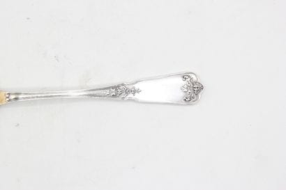 Cuillère à oeuf en argent et cuilleron en...