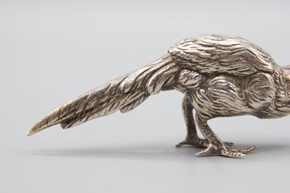Silver pheasant (melted and chased).
Hallmark...
