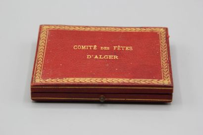 Silver plate of the committee of the festivals...