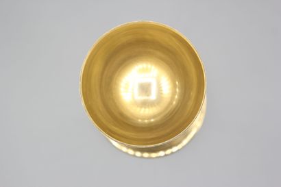 Chalice in vermeil, plain model, decorated...