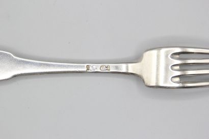 LIMOUX 1732-44 ( Aude) 
Fourchette en argent...