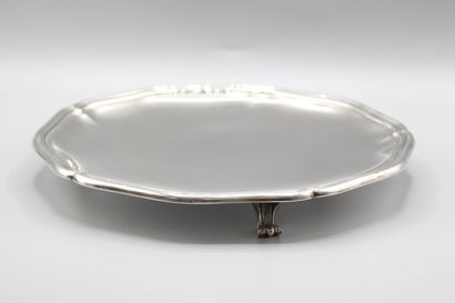 PUIFORCAT.
Large tripod silver display by...