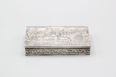 Rectangular silver box in the 18th century...