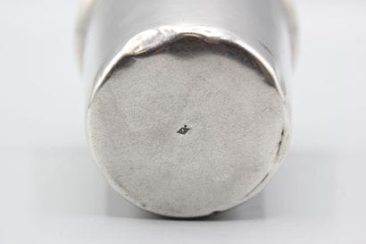 Straight silver tumbler.
Figured 