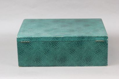 Household box with 3 large trays (a top tray...