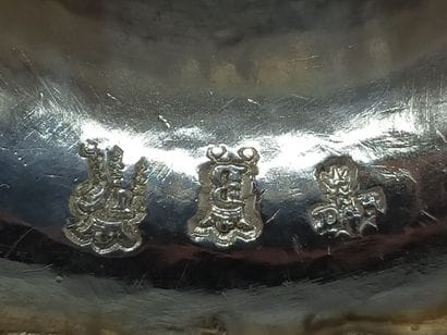 BORDEAUX 1763-64.
Paire de flambeaux bordelais...