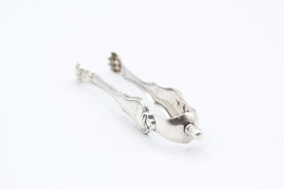 Pince à sucre en argent d'époque 1840 de...