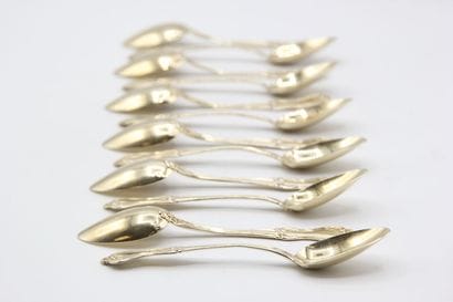 Service of spoons (12) to coffee / tea in...