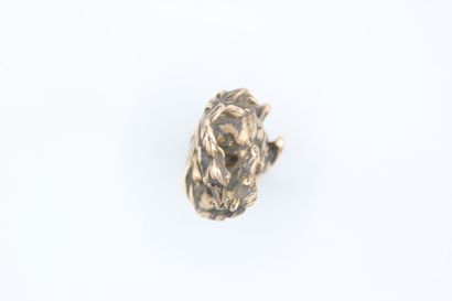 Nice seal in cast silver decorated with two...