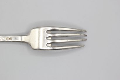 LIMOUX 1732-44 ( Aude) 
Fourchette en argent...