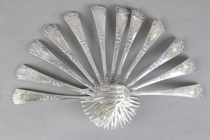Ménagère complète en argent de PUIFORCAT...