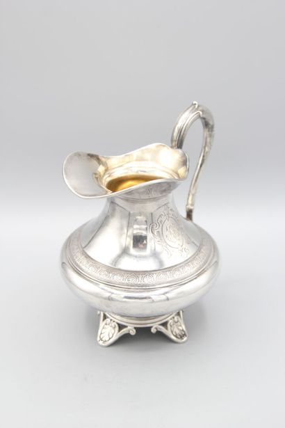 Pitcher or creamer in silver.
Incised decoration...