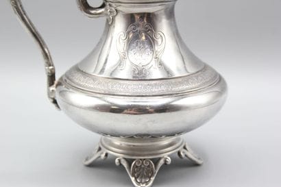 Pitcher or creamer in silver.
Incised decoration...