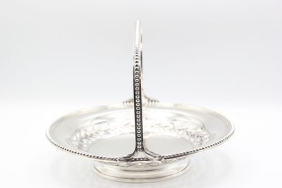 Silver display in the form of a basket with...