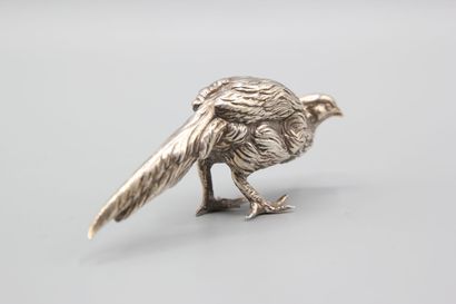 Silver pheasant (melted and chased).
Hallmark...