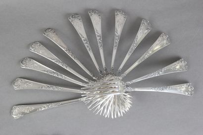 Ménagère complète en argent de PUIFORCAT...