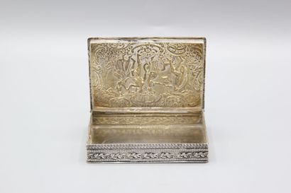 Rectangular silver box in the 18th century...