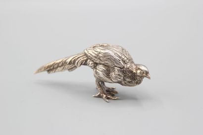 Silver pheasant (melted and chased).
Hallmark...