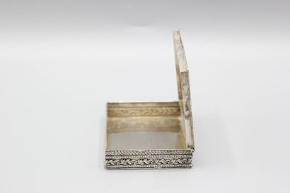 Rectangular silver box in the 18th century...