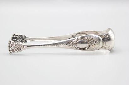 Silver sugar tongs of the Napoleon III period....