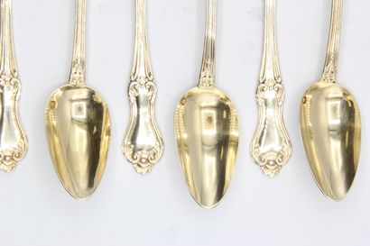 Service of spoons (12) to coffee / tea in...