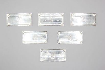 PUIFORCAT
Series of silver knife holders...