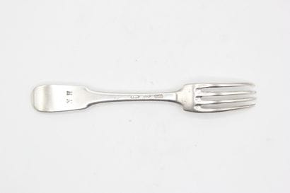 RENNES 1733-34.
Fourchette de table bretonne...
