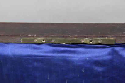 Household chest in rosewood veneer 
Brass...