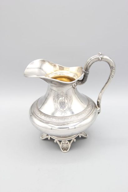 Pitcher or creamer in silver.
Incised decoration...