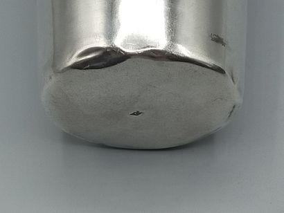 Straight silver tumbler.
Figured 