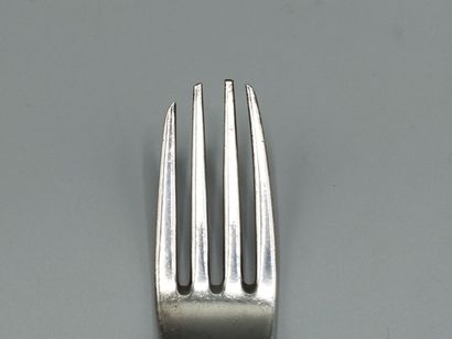 NARBONNE 1782 
Fourchette de table en argent...