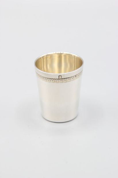 Service à liqueur en argent composé de ses...